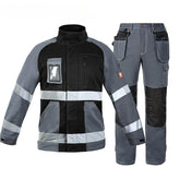 Bauskydd Safety Electrician and Technician Autumn 100% Cotton Durable and Wear-Resistant Workwear Uniform Set