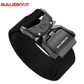 Quick-Release Tactical Belt - Casual, Youthful, Outdoor Sports Belt with Woven Nylon and a Buckle Closure