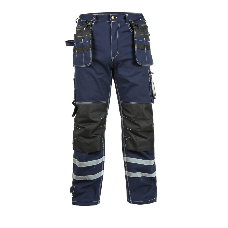 Cargo Pants with Hi Vis Reflective Stripe B114 Bauskydd Workwear
