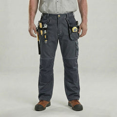 Durable Polyester Cotton Cargo Pants for Work with Installable Knee Pads,Multi-Pockets, Comfort Fit for Construction Workers[B129]