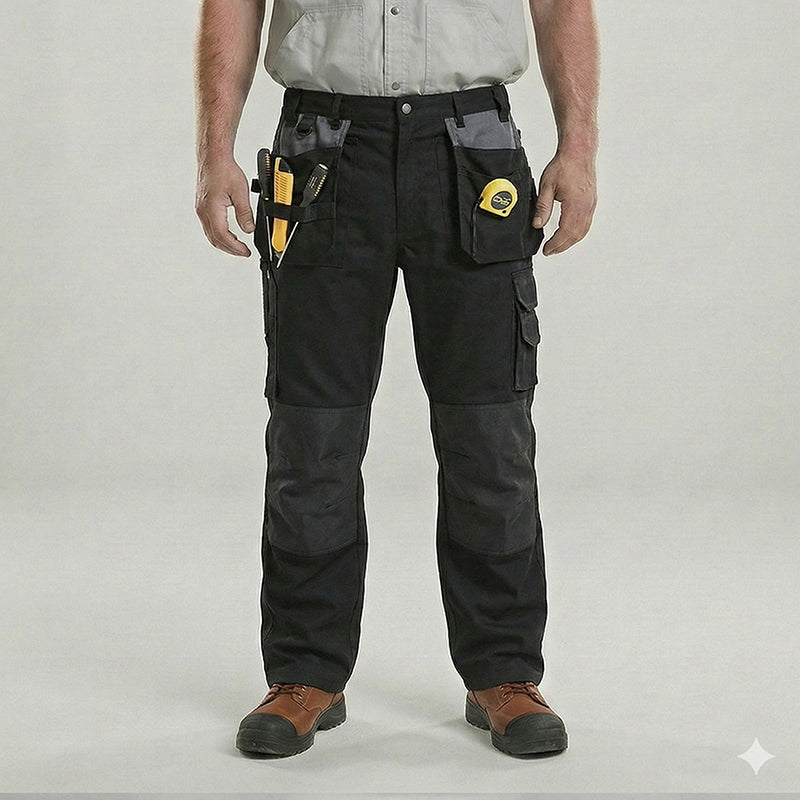 Durable Polyester Cotton Cargo Pants for Work with Knee-Reinforcing Protection,Multi-Pockets, Comfort Fit for Construction Workers[B131]