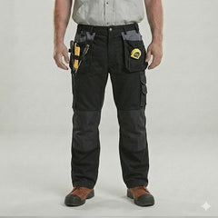 Durable Polyester Cotton Cargo Pants for Work with Knee-Reinforcing Protection,Multi-Pockets, Comfort Fit for Construction Workers[B131]